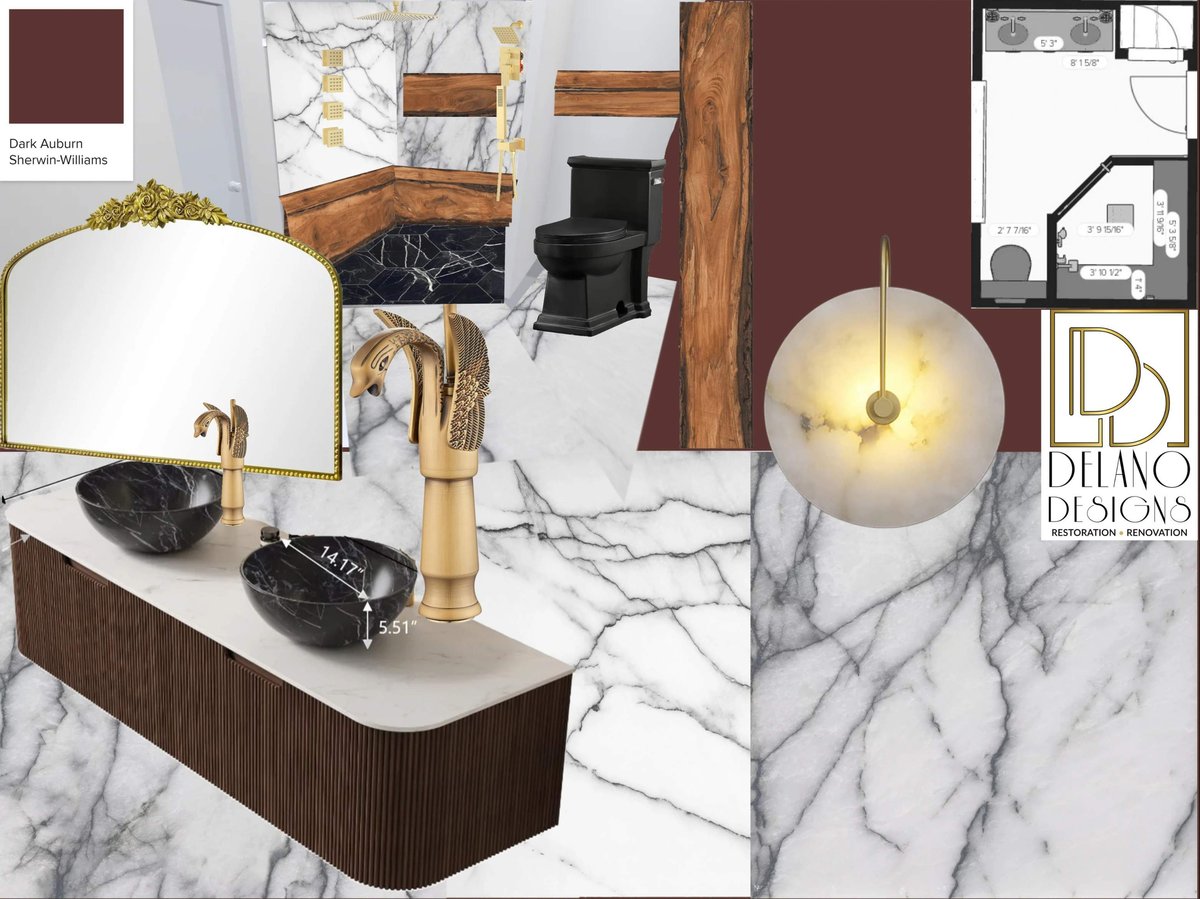 Owners Bath Mood Board