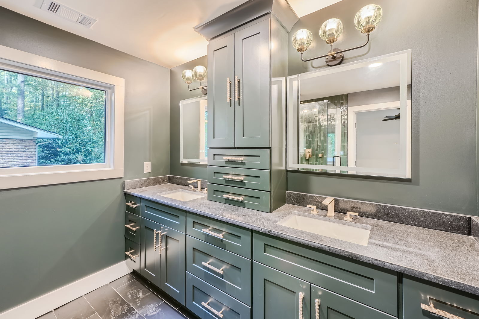primary-bathroom-green-double-vanity-sconces-atlanta-ga-optimized