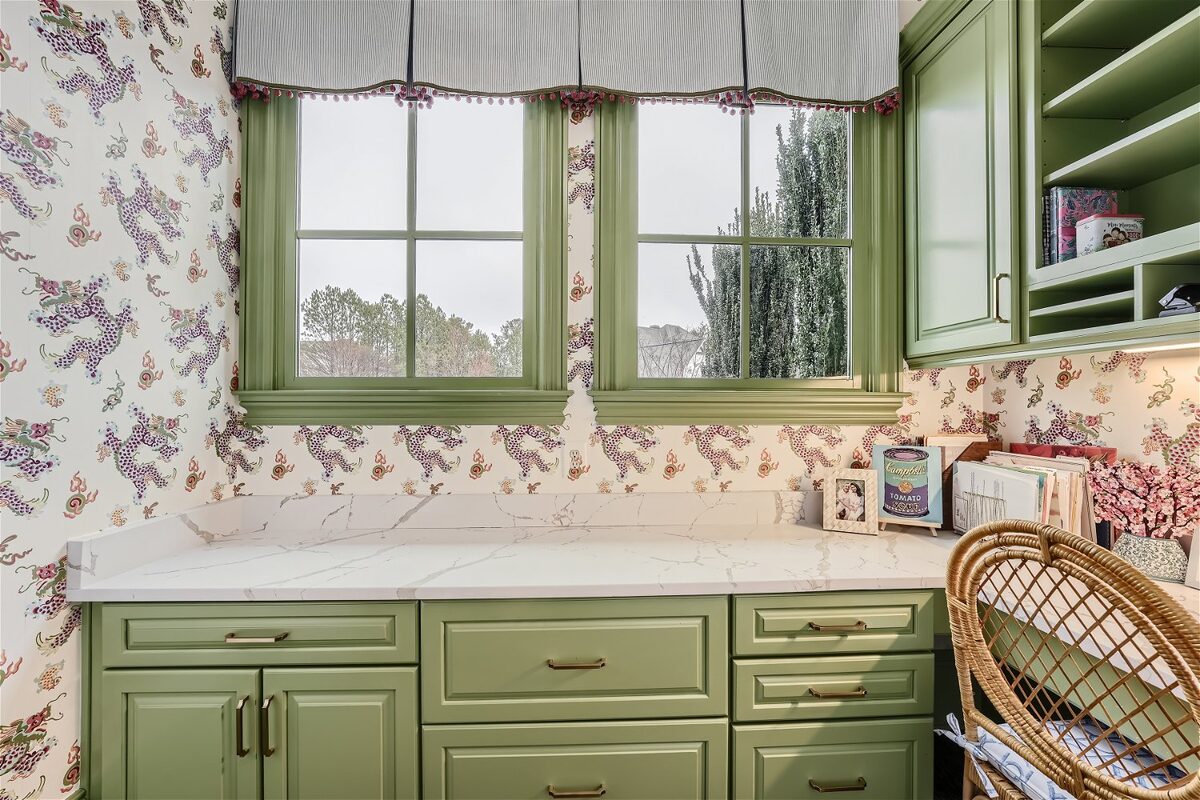 office-cabinetry-closeup-floral-wallpaper-rattan-chair-atlanta-ga-optimized