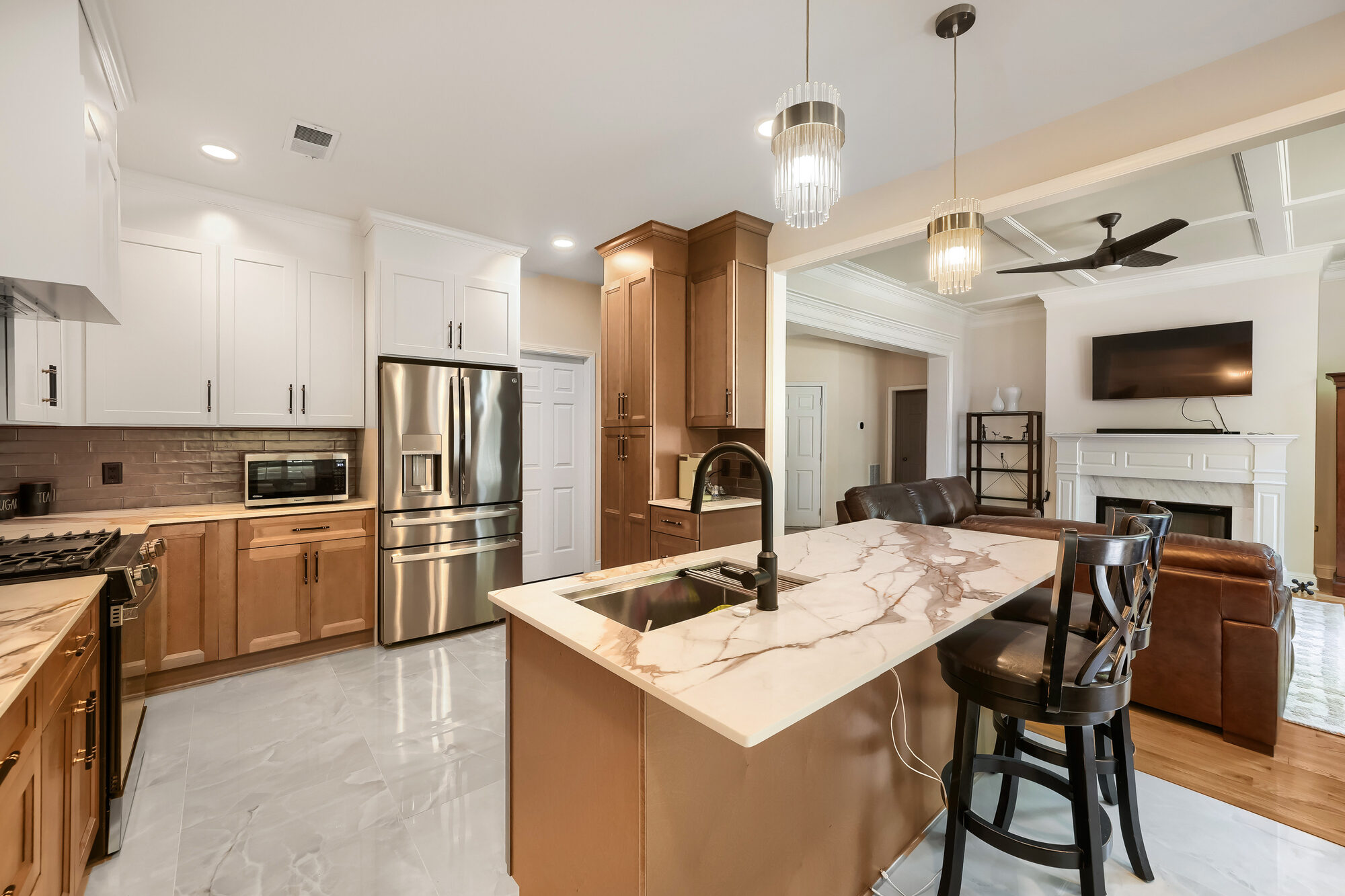 kitchen-island-marble-waterfall-countertop-open-to-living-room-atlanta-ga-optimized